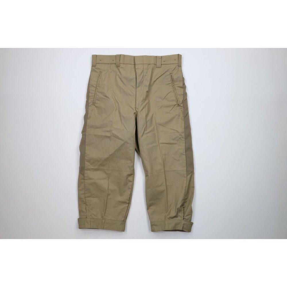 Deadstock Vintage 70s Woolrich Mens 34 Hunting Knickers Capris Pants Tan USA